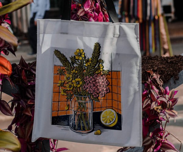 Flor alimonada - Tote Bag - Imagen 2