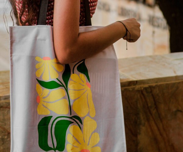 Flor amarilla - Tote Bag