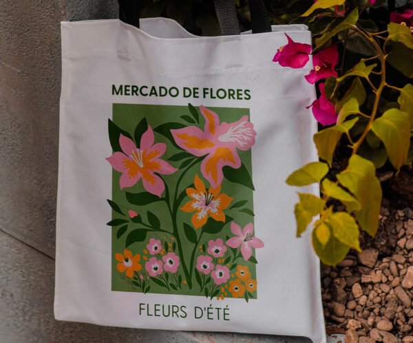 Mercado de flores - Tote Bag