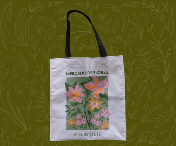 Mercado de flores - Tote Bag - Imagen 4
