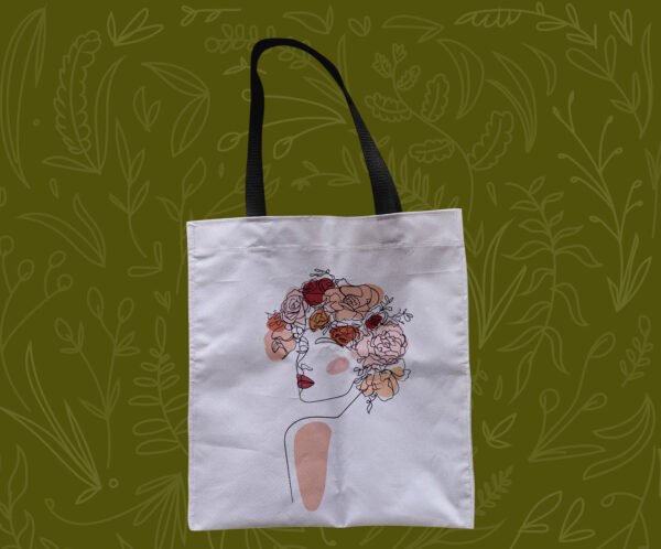 Mujer minimalista - Tote Bag - Imagen 4