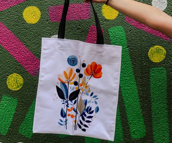 Flores minimalistas - Tote Bag