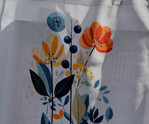Flores minimalistas - Tote Bag - Imagen 3