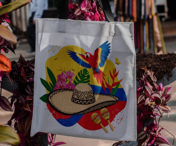 Colombia sombrero - Tote Bag - Imagen 2