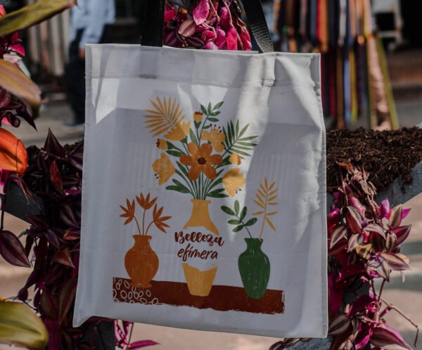 Flor vintage - Tote Bag - Imagen 2