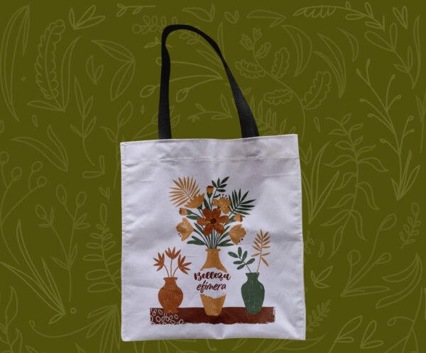 Flor vintage - Tote Bag - Imagen 4